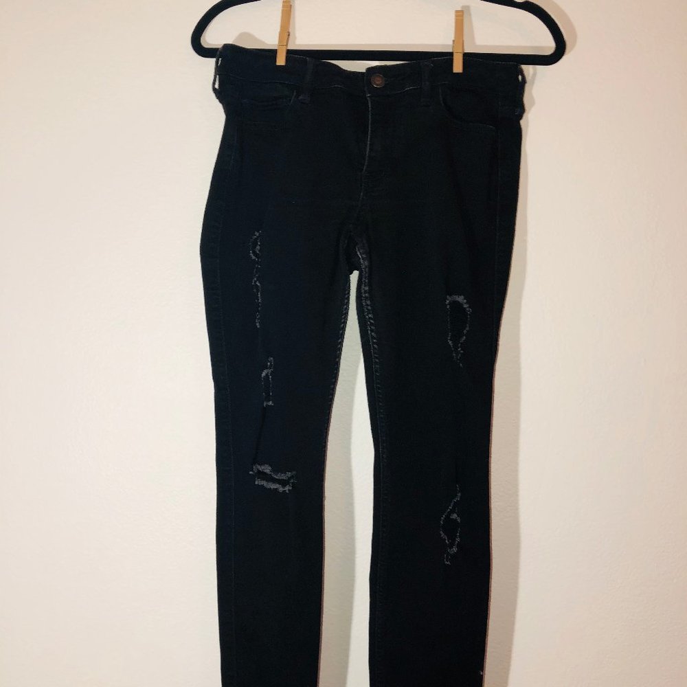 Hollister Black Ripped Jeans
